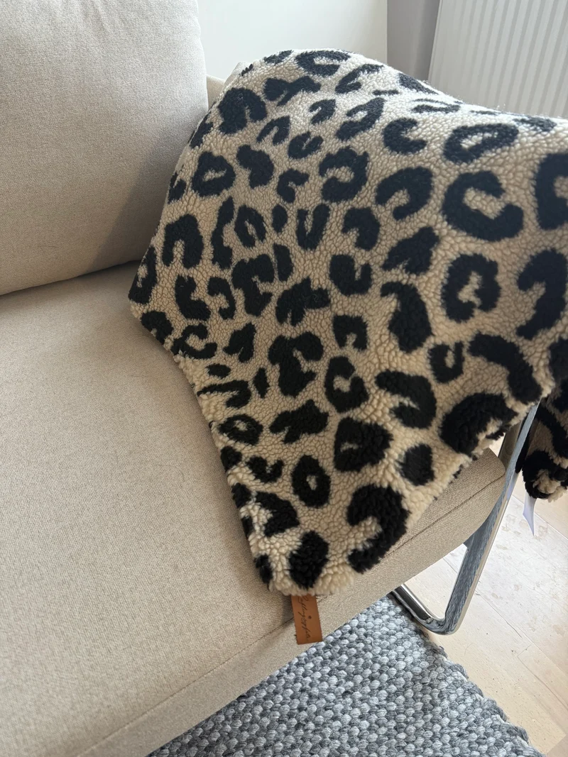 Hundedecke Teddy Leo Beige/ Schwarz