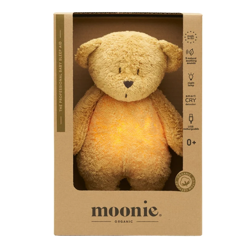 Brummender Teddybär mit Lampe Organic 2.0 – Honey
