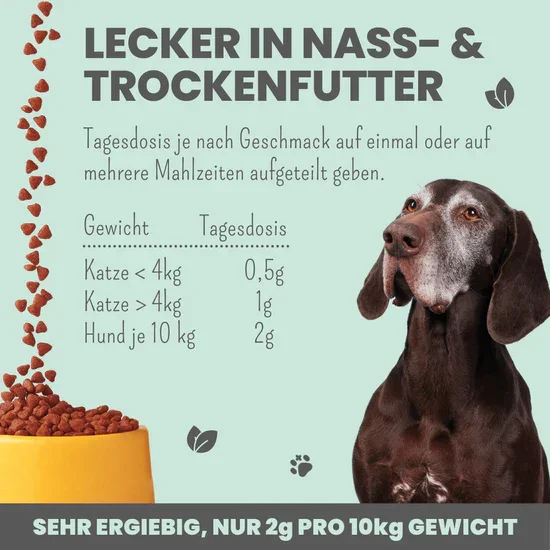 Noms+ Gelenkmix mit Teufelskralle, Kurkuma & Glucosamin für Hunde & Katzen | Unterstützt akut & frühzeitig | 100% vegan & tierleidfrei
