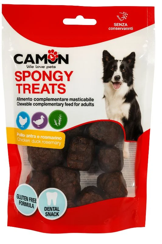 Camon Snacks Spongy Chunks Huhn und Ente mit Rosmarin 80g