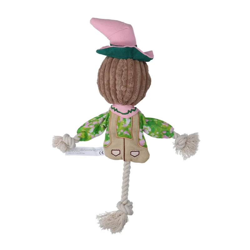 Garden Paws Scarecrow Scary Harry Hundespielzeug mit innenliegenden Seil