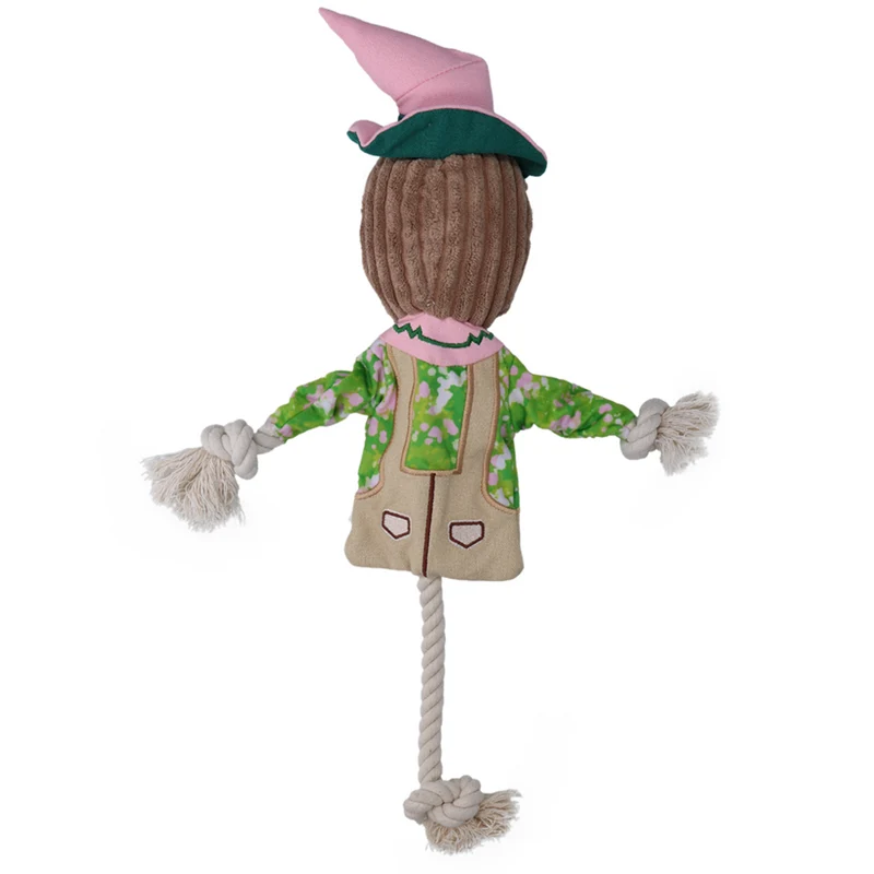 Garden Paws Scarecrow Scary Harry Hundespielzeug mit innenliegenden Seil