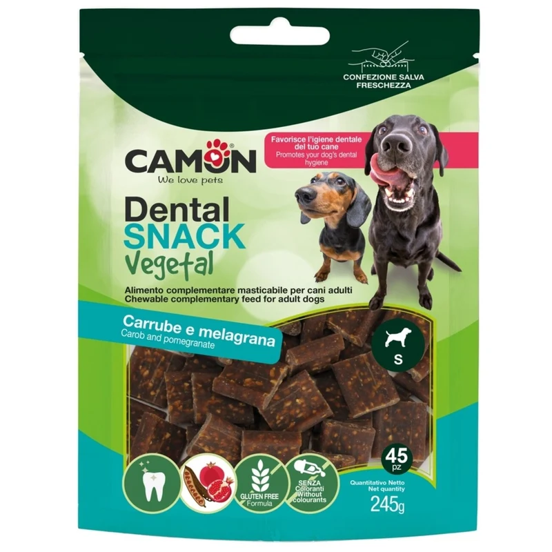 Vegane Dental Sticks mit Johannisbrot & Granatapfel für Hunde