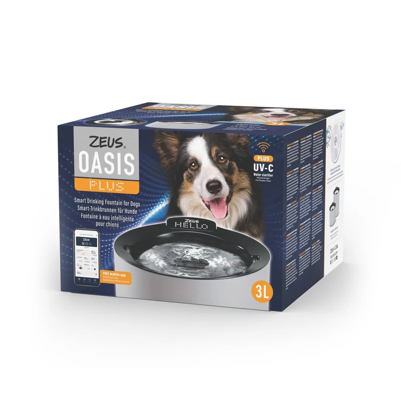Oasis Plus Trinkbrunnen für Hunde 3L oder 6L Volumen