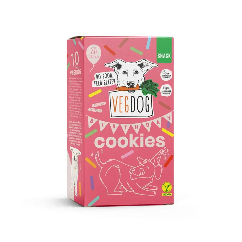 VEGDOG BIRTHDAY COOKIES 400g Limited Edition