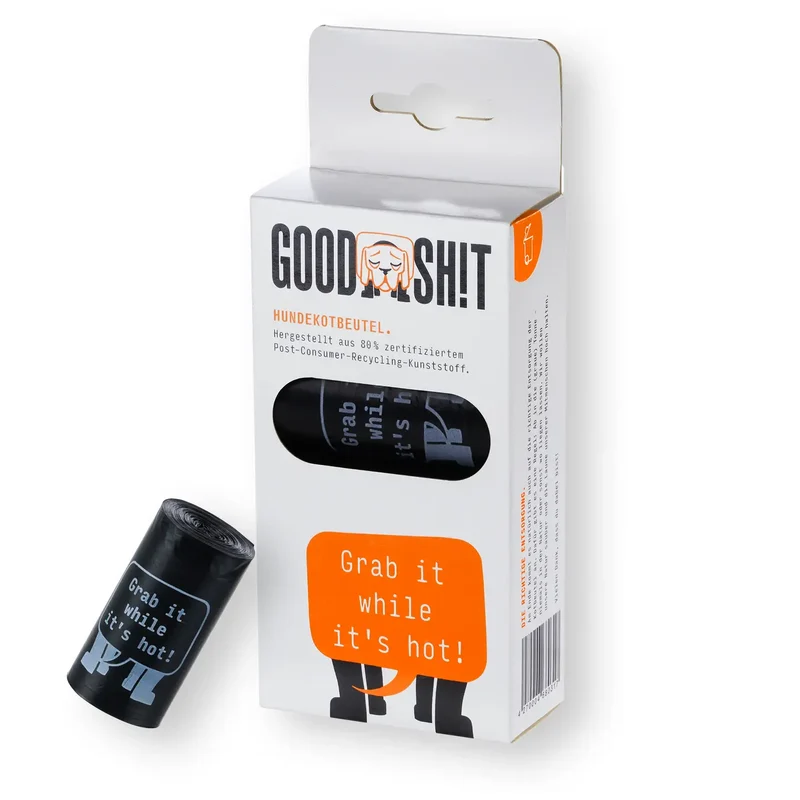 GOODSH!T Hundekotbeutel, 8-er Box, 80% Recyclingmaterial