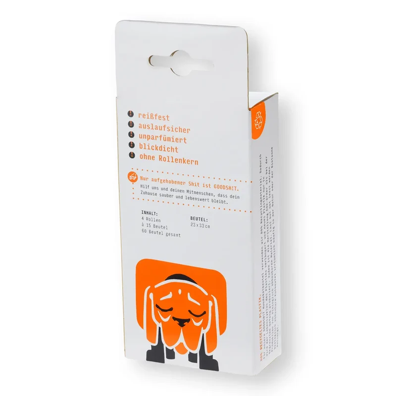 GOODSH!T Hundekotbeutel, 8-er Box, 80% Recyclingmaterial