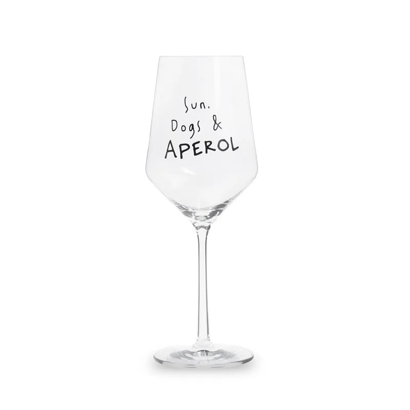 "Sun, Dogs & APEROL" Glas