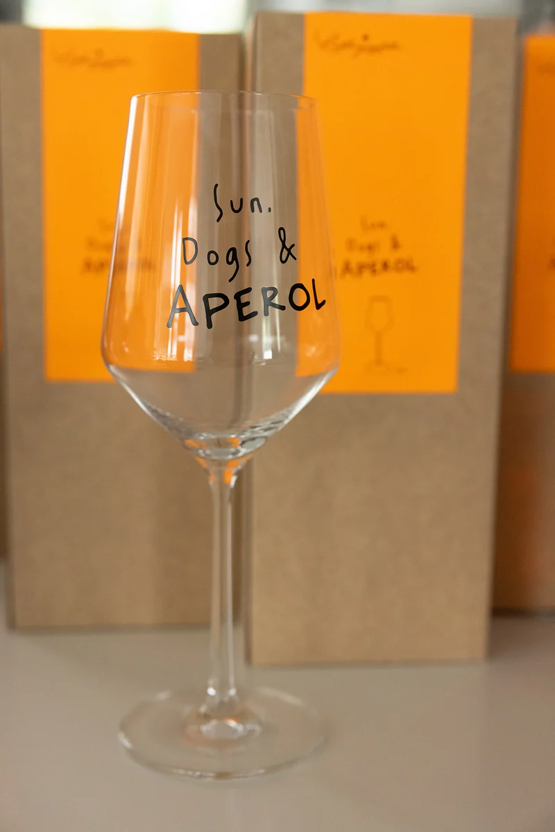 "Sun, Dogs & APEROL" Glas