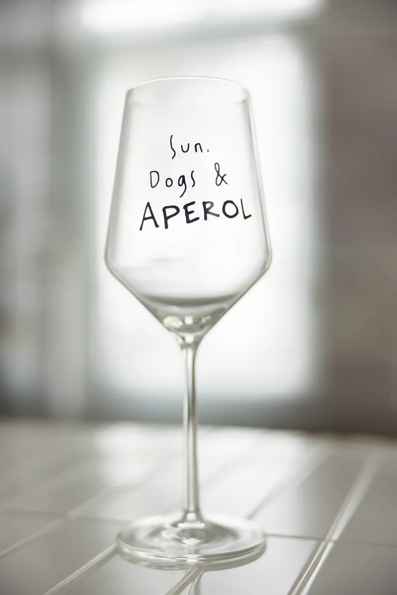 "Sun, Dogs & APEROL" Glas