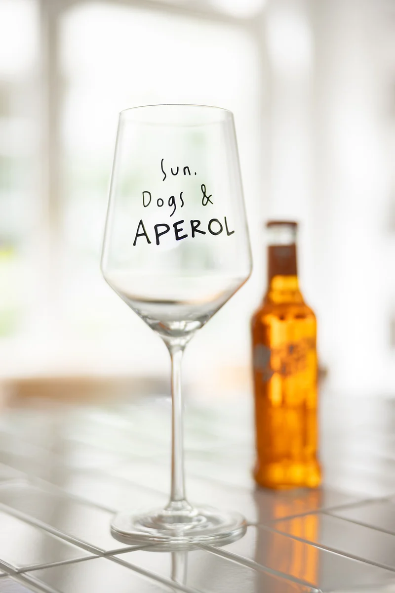 "Sun, Dogs & APEROL" Glas