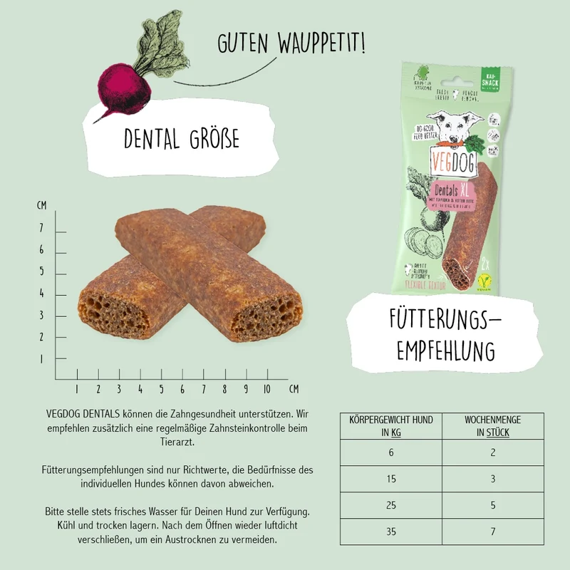 VEGDOG DENTALS XL 100g