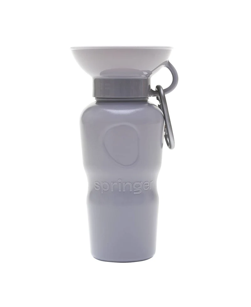 Reiseflasche Klassik für Hunde 650ml Grau