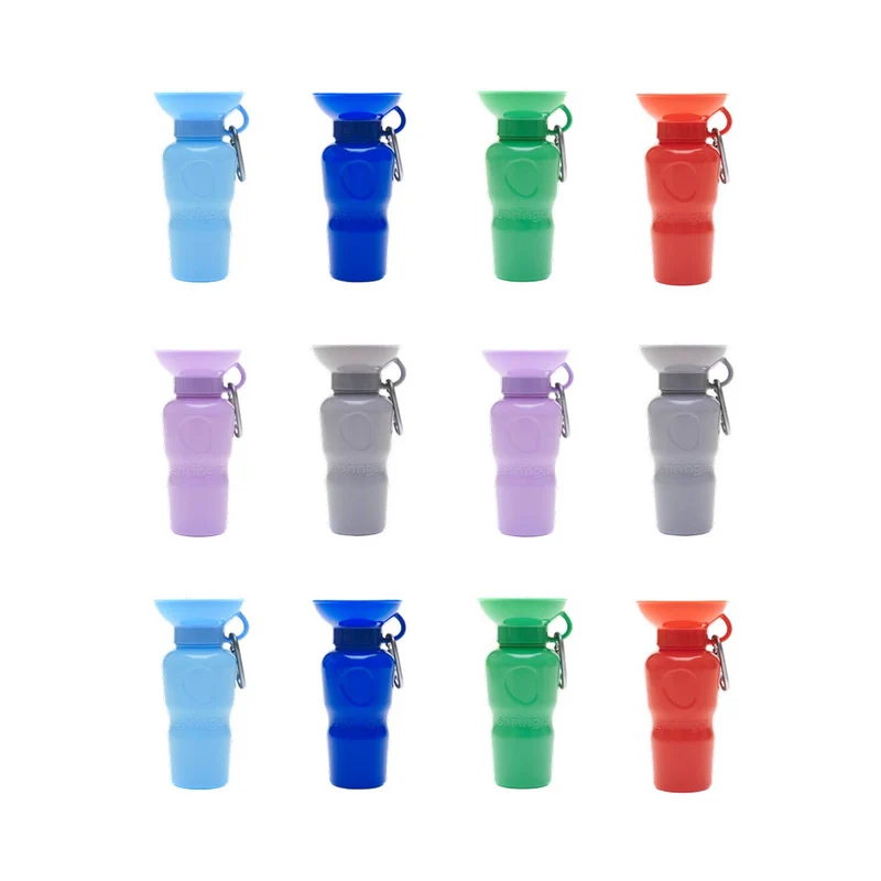 Reiseflasche Klassik für Hunde 650ml Grau