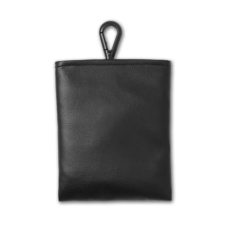 Snackbeutel | Veganes Leder Schwarz