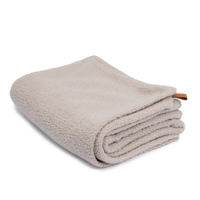Oversize Hundedecke aus Teddy Greige
