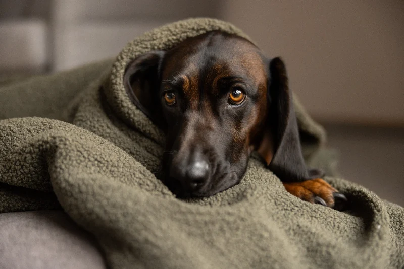 Oversize Hundedecke aus Teddy Grün