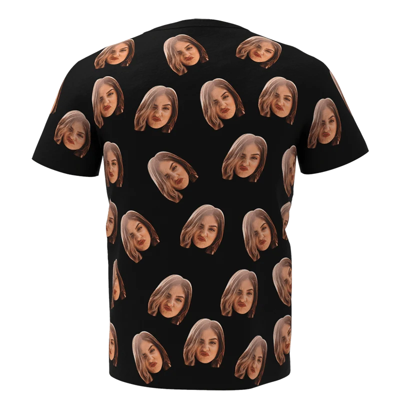 Gesicht Foto T-Shirt - cooles Geschenk für ihn