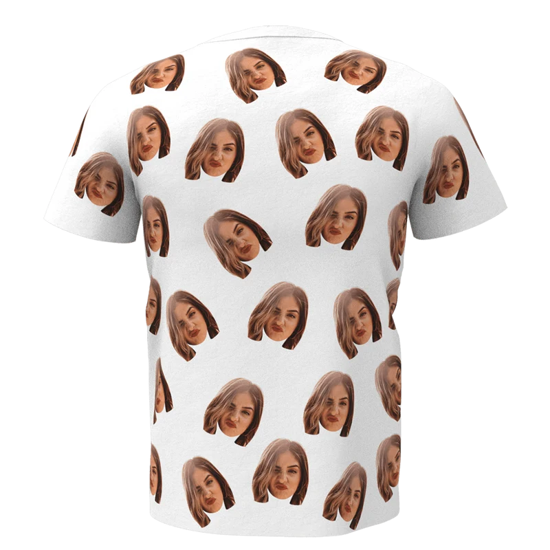 Gesicht Foto T-Shirt - cooles Geschenk für ihn