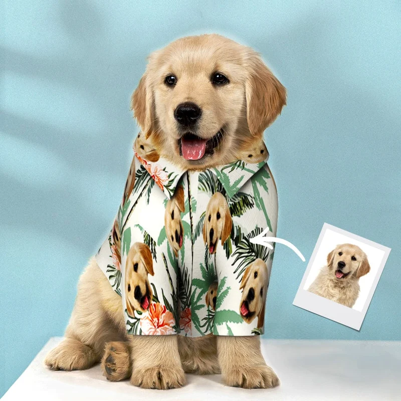 Hawaii Shirt für den Hund - personalisiert Geschenk für Haustiere