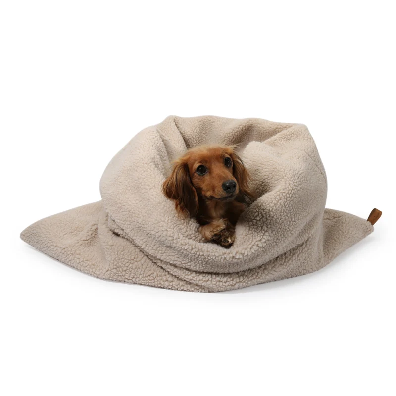 Kuschelschlafsack Teddy Beige