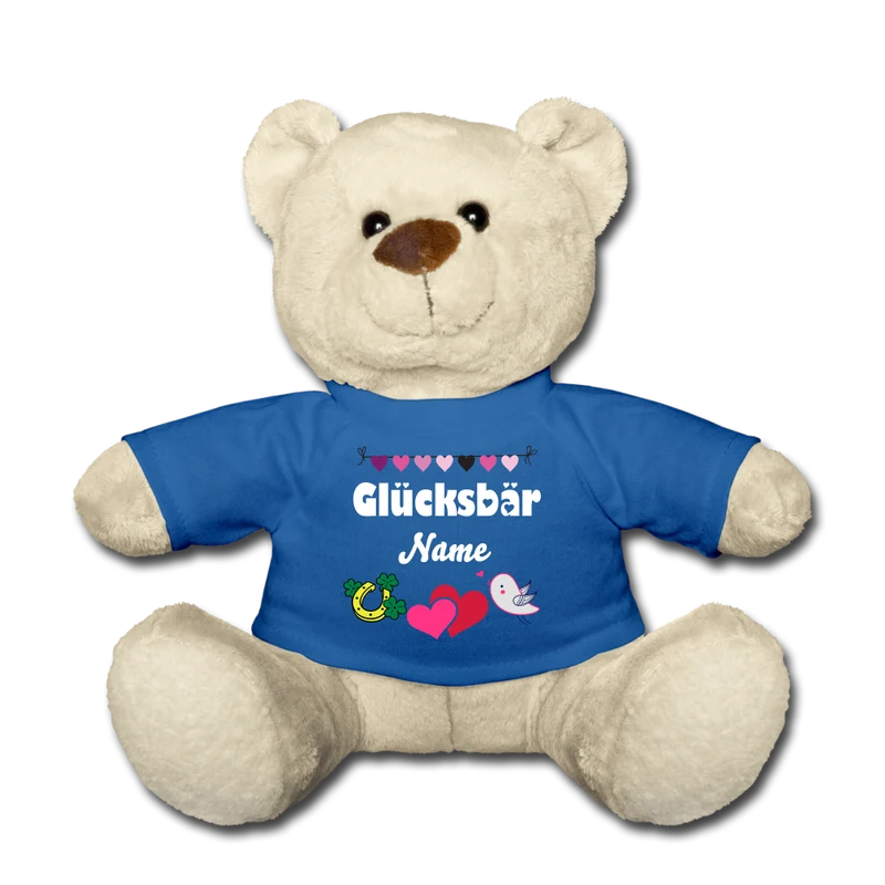 Teddy - Glücksbär mit Name - personalisierbar