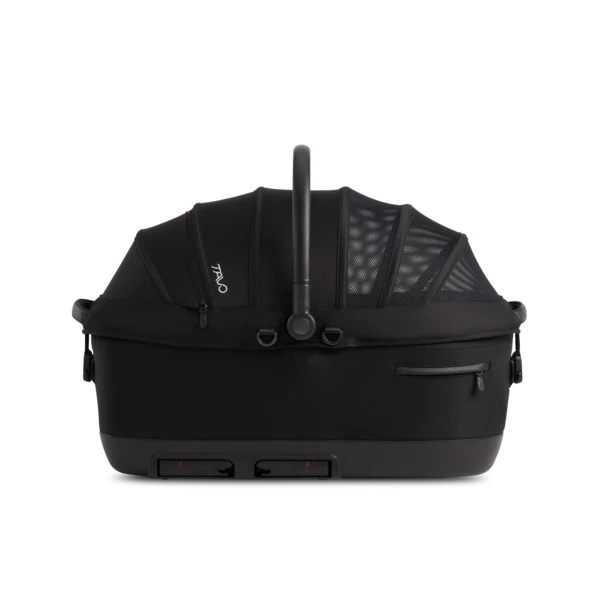 Isofix Autositz & Transportbox Maeve™ iso7x-L WIND von Tavo für Hunde bis 18 kg | GREENGUARD-Gold-Zertifizierung | Farbe: Onyx