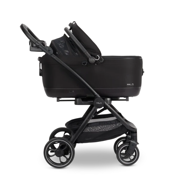 Isofix Autositz & Transportbox Maeve™ iso7x-L WIND von Tavo für Hunde bis 18 kg | GREENGUARD-Gold-Zertifizierung | Farbe: Onyx