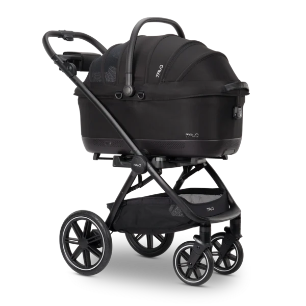 Isofix Autositz & Transportbox Maeve™ iso7x-L WIND von Tavo für Hunde bis 18 kg | GREENGUARD-Gold-Zertifizierung | Farbe: Onyx