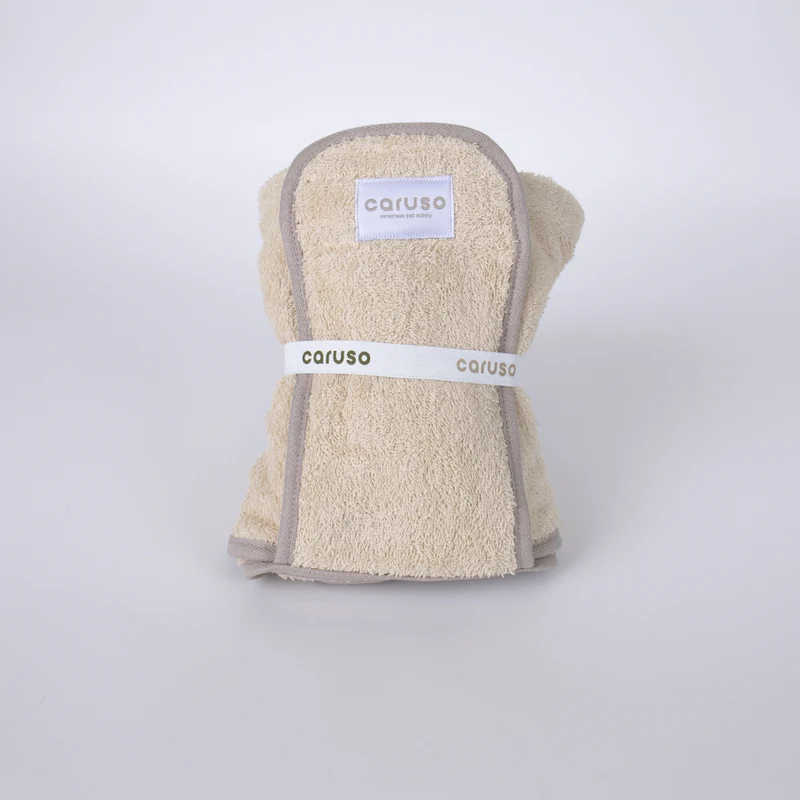 Hundebademantel Cozy Hug von Caruso - OEKO-TEX® zertifiziert - Beige - 6 Größen