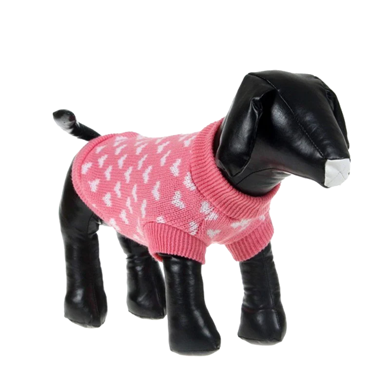 Silvercell Pets Puppy Dogs Clothes Jacket Little Heart Knit Sweater Coat
