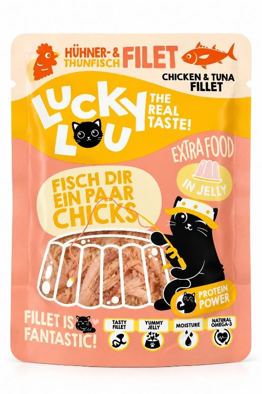 Lucky Lou Thunfisch & Huhn Filet – 70 g