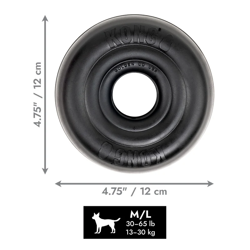 KONG Extreme Donut Hundespielzeug – Robustes Kauspielzeug für starke Kauer