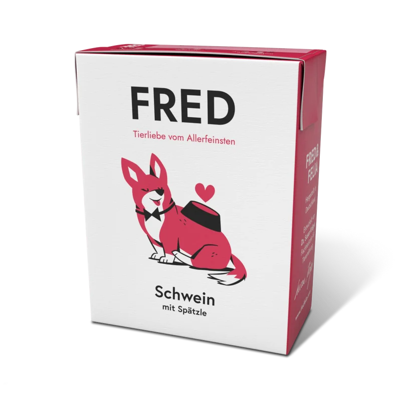 FRED Schwein mit Spätzle – Alleinfutter für ausgewachsene Hunde