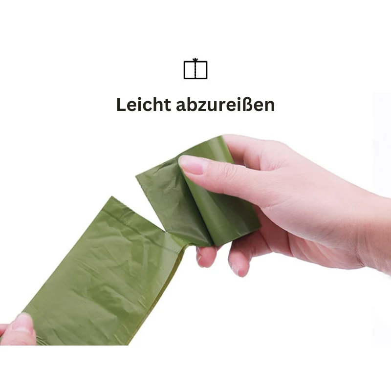 Biologisch abbaubare Hundekotbeutel (mit Spender)