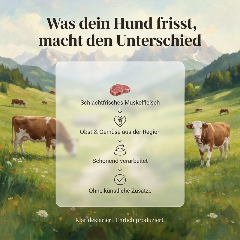 Uncle Rusty's Rind mit Kartoffeln und Karotten Nassfutter - regionale Zutaten