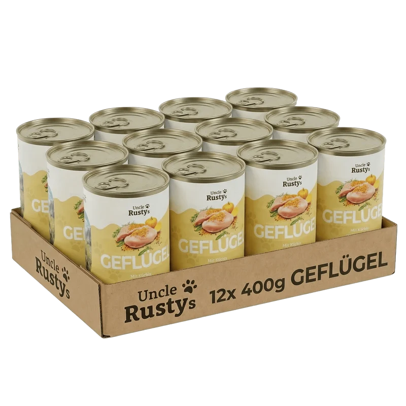 Uncle Rusty's Geflügel mit Kürbis und Amaranth Nassfutter - regionale Zutaten