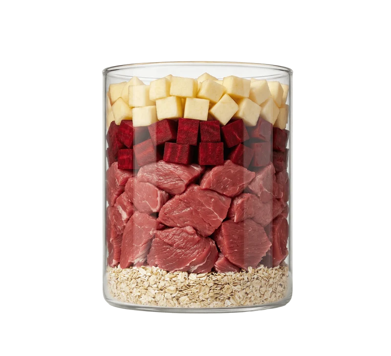Uncle Rusty's Lamm mit Rote Beete, Haferkleie und Apfel Nassfutter - regionale Zutaten