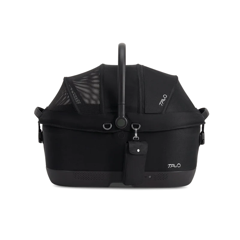 Isofix Autositz & Transportbox Maeve™ iso6x Wind Tavo | Integriertes Belüftungssystem | für Hunde bis 18 kg | GREENGUARD-Gold-Zertifizierung | Onyx