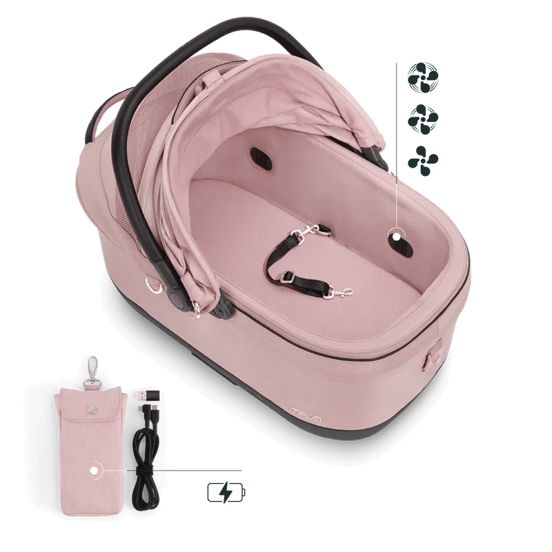 Isofix Autositz & Transportbox Maeve™ iso6x Wind Tavo | Integriertes Belüftungssystem | für Hunde bis 18 kg | GREENGUARD-Gold-Zertifizierung | Sakura
