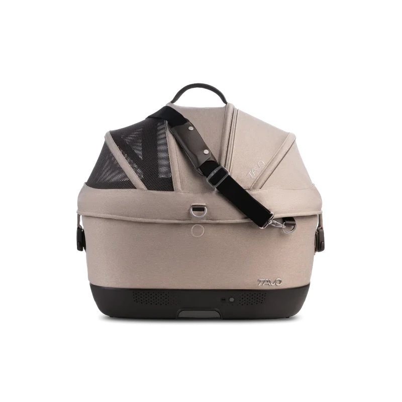 Isofix Autositz & Transportbox Maeve™ iso5x Wind Tavo | Integriertes Belüftungssystem | für Hunde bis 13.6 kg | GREENGUARD-Gold-Zertifizierung | Merle