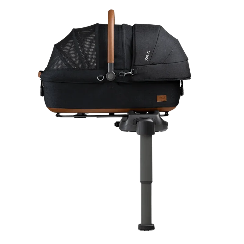 Isofix Autositz & Transportbox Maeve™ Medium Rigid von Tavo für Hunde bis 13.6 kg | GREENGUARD-Gold-Zertifizierung | Farbe: Onyx