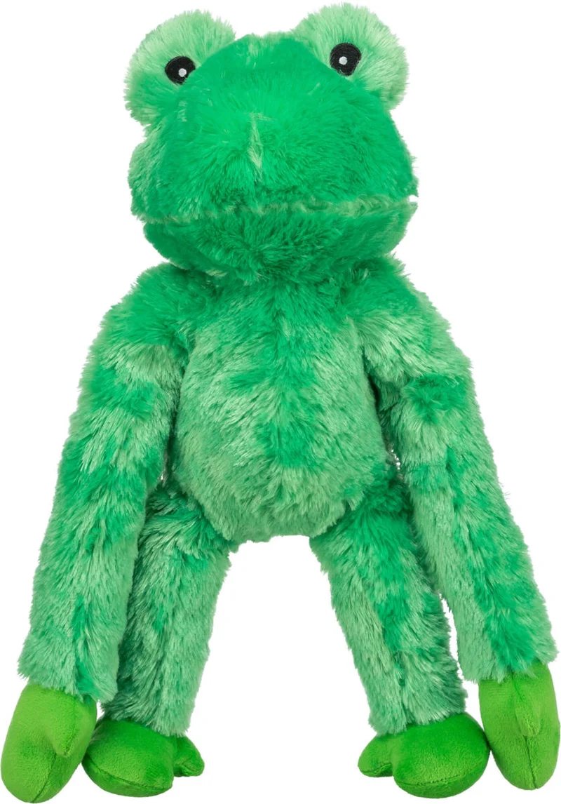Hundespielzeug Frosch aus Plüsch mit Quietscher