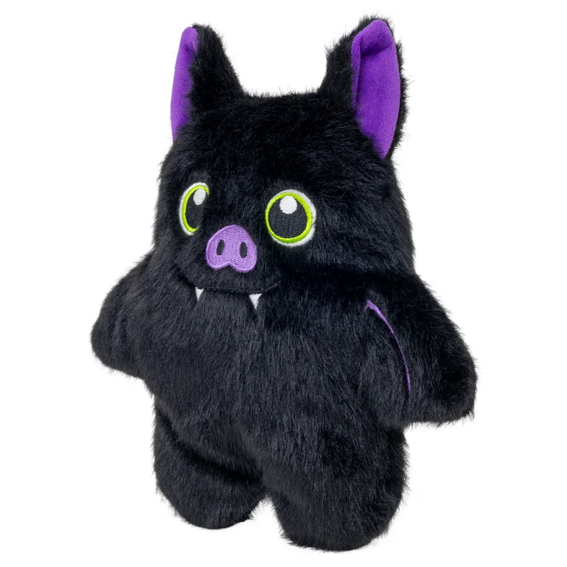 KONG Halloween Snuzzles – weiches Hundespielzeug mit Quietscher (Fledermaus oder Kürbis)