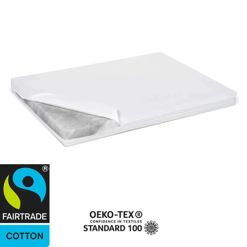 FINNTO® Basic Hundematte ergonomisch | Antiallergen & wasserdicht | FAIRTRADE & Oeko-Tex® Standard | Hellgrau