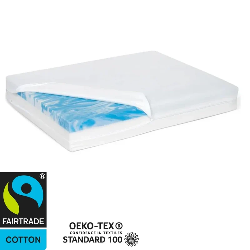 FINNTO® Hundematte orthopädisch | Wasserdicht & Antiallergen | FAIRTRADE & Oeko-Tex® Standard | Olivegrau