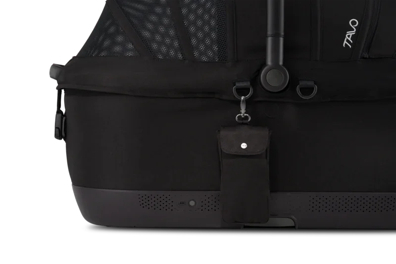 Isofix Autositz & Transportbox Maeve™ iso7x-R WIND von Tavo für Hunde bis 18 kg | GREENGUARD-Gold-Zertifizierung | Farbe: Onyx