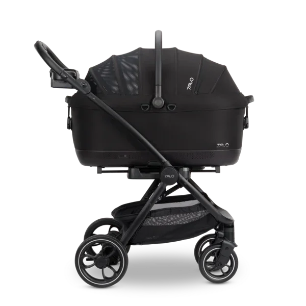 Isofix Autositz & Transportbox Maeve™ iso7x-R WIND von Tavo für Hunde bis 18 kg | GREENGUARD-Gold-Zertifizierung | Farbe: Onyx
