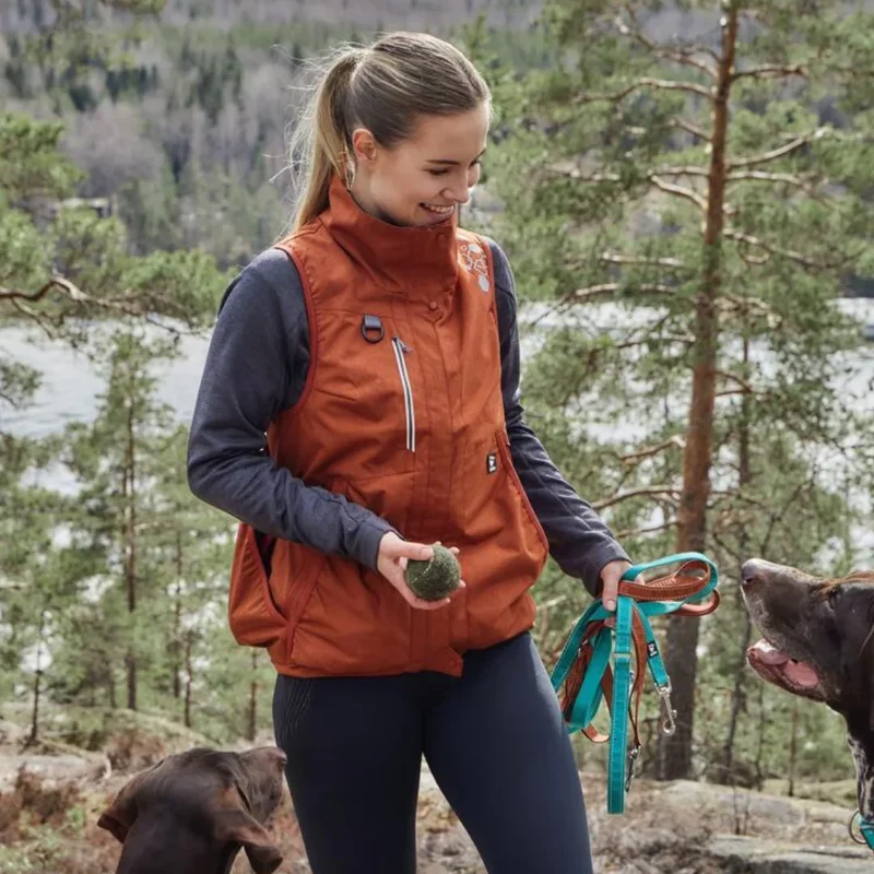 Hurtta Trainingsweste Training vest ECO | Recyceltes Material | Wassersäule über 10000 mm | Cinnamon