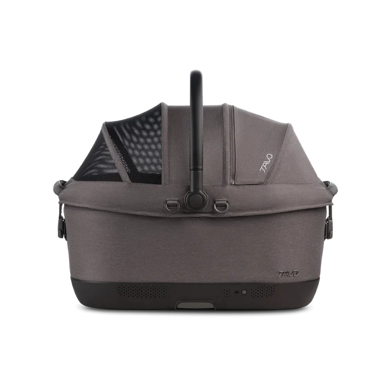 Isofix Autositz & Transportbox Maeve™ iso6x Wind Tavo | Integriertes Belüftungssystem | für Hunde bis 18 kg | GREENGUARD-Gold-Zertifizierung | Ashen